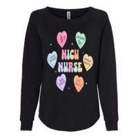 Groovy Heart Candy Nicu Nurse Valentines Day Womens California Wash Sweatshirt