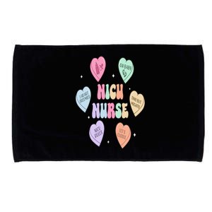 Groovy Heart Candy Nicu Nurse Valentines Day Microfiber Hand Towel