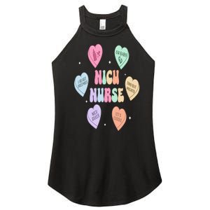 Groovy Heart Candy Nicu Nurse Valentines Day Women's Perfect Tri Rocker Tank