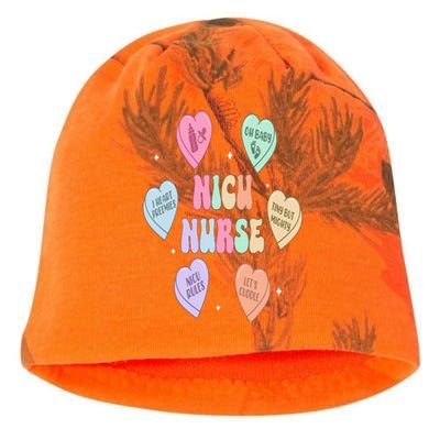 Groovy Heart Candy Nicu Nurse Valentines Day Kati - Camo Knit Beanie