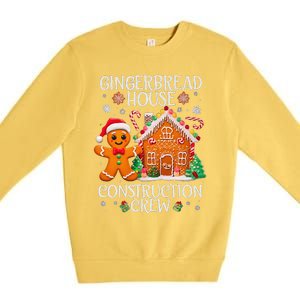 Gingerbread House Construction Crew Decorating Baking Xmas Premium Crewneck Sweatshirt