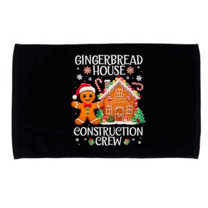 Gingerbread House Construction Crew Decorating Baking Xmas Microfiber Hand Towel