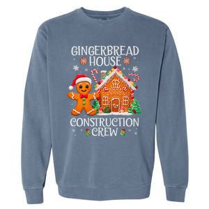 Gingerbread House Construction Crew Decorating Baking Xmas Garment-Dyed Sweatshirt