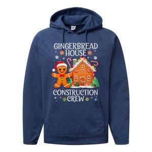 Gingerbread House Construction Crew Decorating Baking Xmas Performance Fleece Hoodie