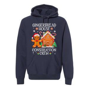 Gingerbread House Construction Crew Decorating Baking Xmas Premium Hoodie