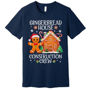 Gingerbread House Construction Crew Decorating Baking Xmas Premium T-Shirt