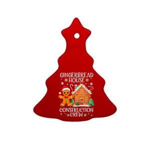 Gingerbread House Construction Crew Decorating Baking Xmas Ceramic Tree Ornament