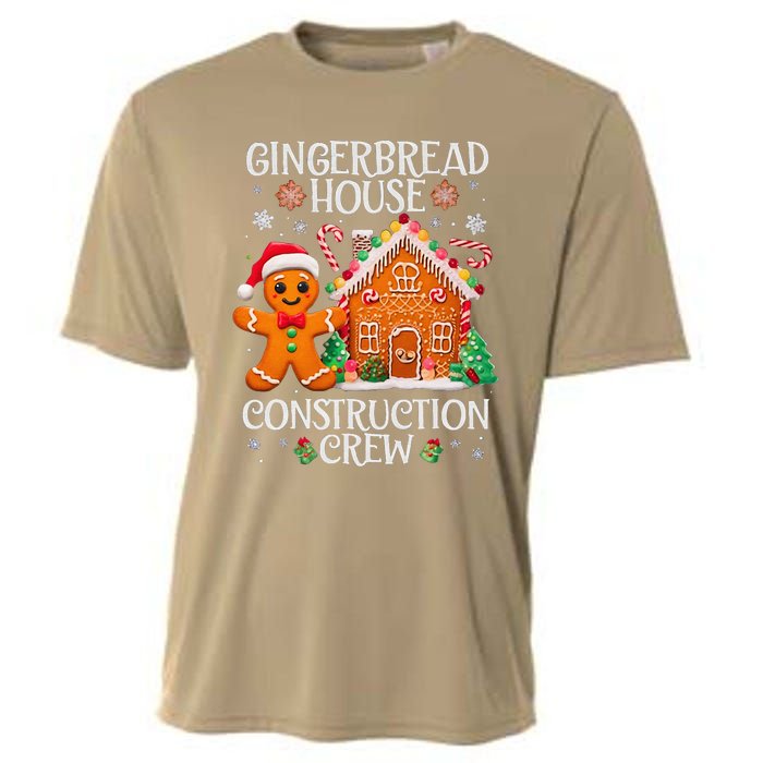 Gingerbread House Construction Crew Decorating Baking Xmas Cooling Performance Crew T-Shirt