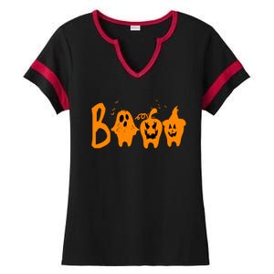 Group Halloween Costume Teeth Booo Pumpkin Witch Ghost Funny Cute Gift Ladies Halftime Notch Neck Tee