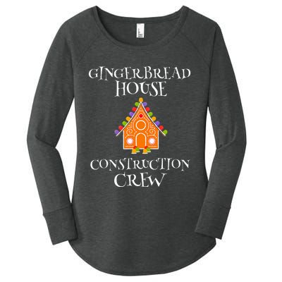 Gingerbread House Construction Crew Decorating Baking Xmas  Women's Perfect Tri Tunic Long Sleeve Shirt