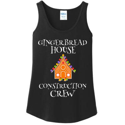 Gingerbread House Construction Crew Decorating Baking Xmas  Ladies Essential Tank