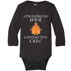 Gingerbread House Construction Crew Decorating Baking Xmas  Baby Long Sleeve Bodysuit