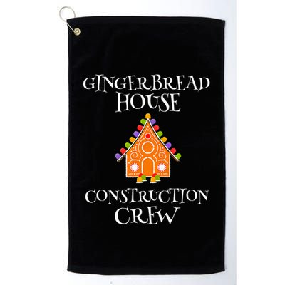 Gingerbread House Construction Crew Decorating Baking Xmas  Golf Towel