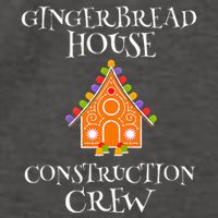 Gingerbread House Construction Crew Decorating Baking Xmas  Vector Backpack