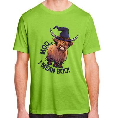 Ghost Highland Cow Moo I Mean Boo Pumpkin Funny Halloween Adult ChromaSoft Performance T-Shirt