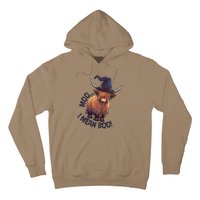 Ghost Highland Cow Moo I Mean Boo Pumpkin Funny Halloween Hoodie