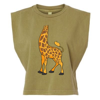 Giraffe Halloween Costume Cool Animal Dressup Gift Garment-Dyed Women's Muscle Tee