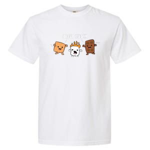 Group Hug Camping Campfire Chocolate Marshmallow SMores Garment-Dyed Heavyweight T-Shirt