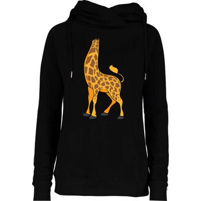 Giraffe Halloween Costume Cool Animal DressUp Gift Womens Funnel Neck Pullover Hood