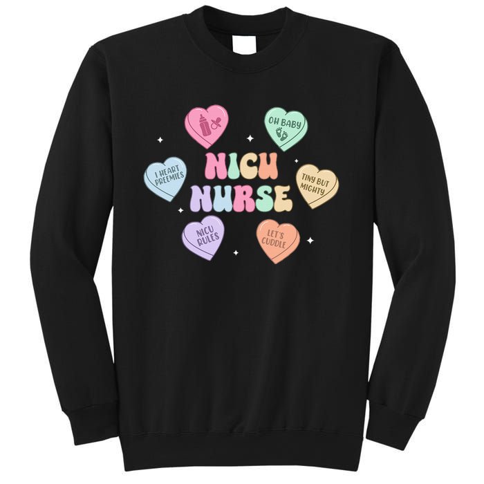 Groovy Heart Candy Nicu Nurse Valentines Day Sweatshirt