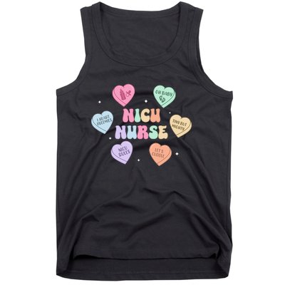 Groovy Heart Candy Nicu Nurse Valentines Day Tank Top