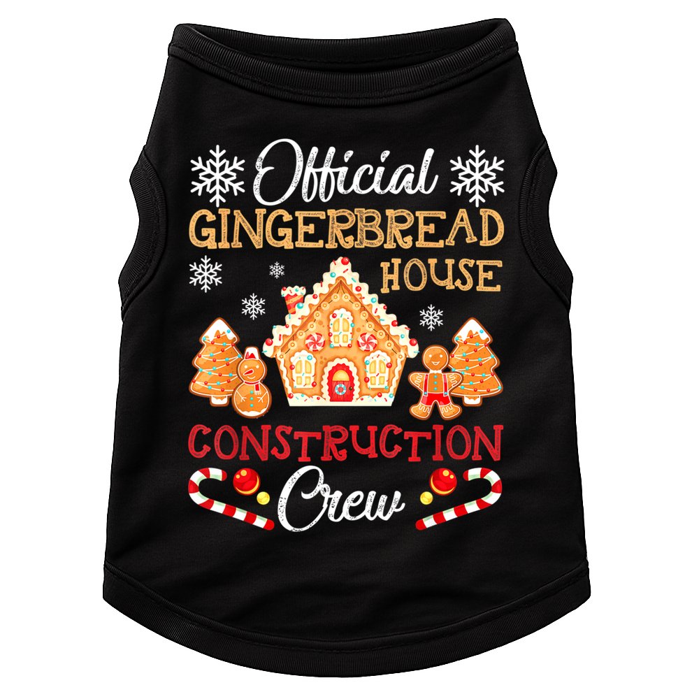 Gingerbread House Construction Crew Gingerbread Doggie Tank