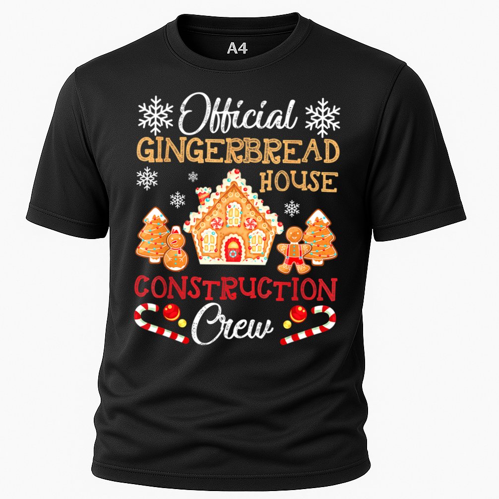 Gingerbread House Construction Crew Gingerbread Cooling Performance Crew T-Shirt