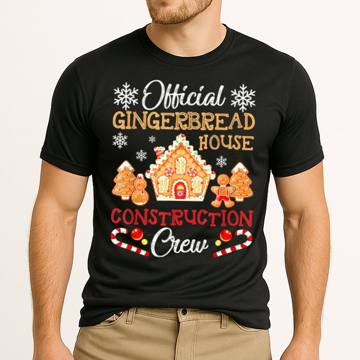 Gingerbread House Construction Crew Gingerbread Cooling Performance Crew T-Shirt