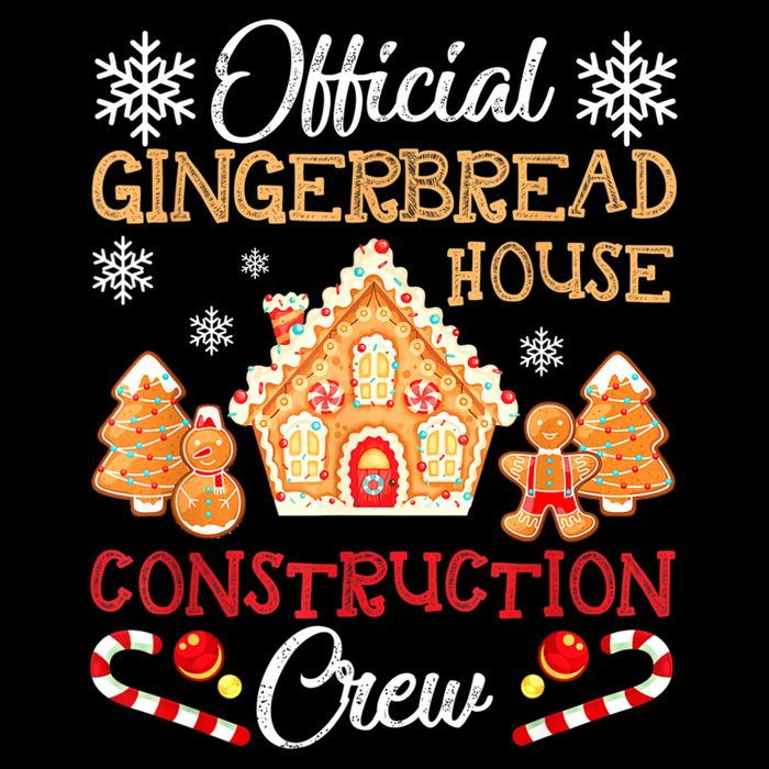 Gingerbread House Construction Crew Gingerbread Cooling Performance Crew T-Shirt