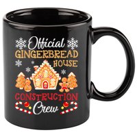 Gingerbread House Construction Crew Gingerbread 11oz C Handle Ceramic Mug