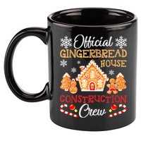 Gingerbread House Construction Crew Gingerbread 11oz C Handle Ceramic Mug