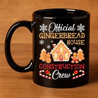 Gingerbread House Construction Crew Gingerbread 11oz C Handle Ceramic Mug