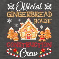 Gingerbread House Construction Crew Gingerbread Vector Backpack
