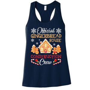 Gingerbread House Construction Crew Gingerbread Women's Racerback Tank