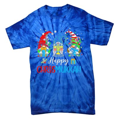 Gnomes Happy Chrismukkah Hanukkah Merry Christmas Pajamas Tie-Dye T-Shirt