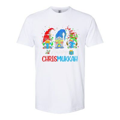 Gnomes Happy Chrismukkah Hanukkah Merry Christmas Pajamas Softstyle® CVC T-Shirt