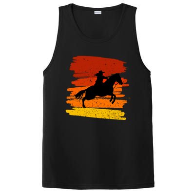 Gallop Horses Cow For Rodeo And Lasso Lovers Gift PosiCharge Competitor Tank