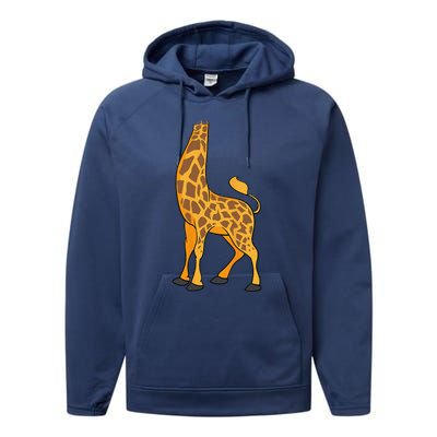 Giraffe Halloween Costume Cool Animal DressUp Gift Performance Fleece Hoodie