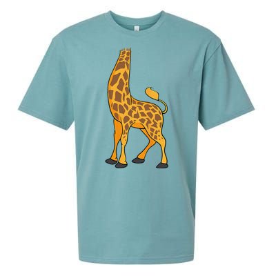 Giraffe Halloween Costume Cool Animal DressUp Gift Sueded Cloud Jersey T-Shirt