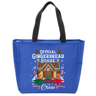 Gingerbread House Construction Crew Christmas Day Gift Zip Tote Bag