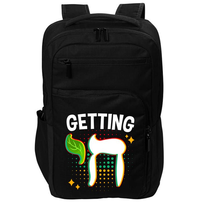Getting High Chai Jewish Chanukkah Hanukkah Passover Sukkot Gift Impact Tech Backpack