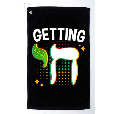 Getting High Chai Jewish Chanukkah Hanukkah Passover Sukkot Gift Platinum Collection Golf Towel