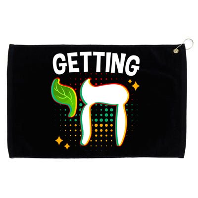 Getting High Chai Jewish Chanukkah Hanukkah Passover Sukkot Gift Grommeted Golf Towel