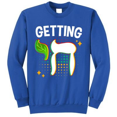 Getting High Chai Jewish Chanukkah Hanukkah Passover Sukkot Gift Sweatshirt