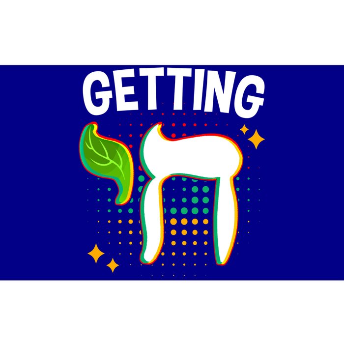 Getting High Chai Jewish Chanukkah Hanukkah Passover Sukkot Gift Bumper Sticker