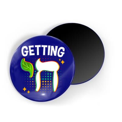 Getting High Chai Jewish Chanukkah Hanukkah Passover Sukkot Gift Magnet