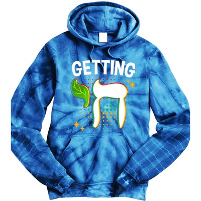 Getting High Chai Jewish Chanukkah Hanukkah Passover Sukkot Gift Tie Dye Hoodie