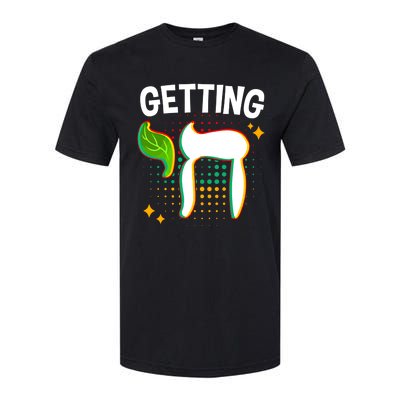 Getting High Chai Jewish Chanukkah Hanukkah Passover Sukkot Gift Softstyle CVC T-Shirt