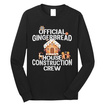 Gingerbread House Construction Crew Decorating Long Sleeve Shirt