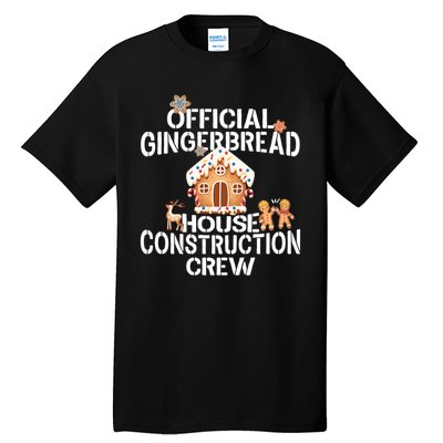 Gingerbread House Construction Crew Decorating Tall T-Shirt